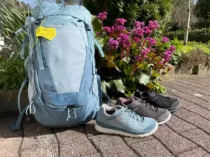 Rucksack und Trekkingschuhe