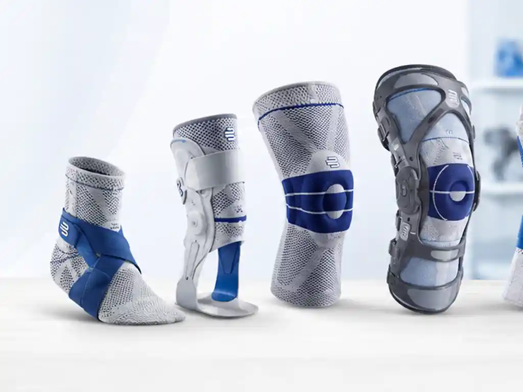 Bauerfeind Bandagen & Orthesen bei Ortho Bissegger: GenuTrain, MalleoTrain, EpiTrain & Co.